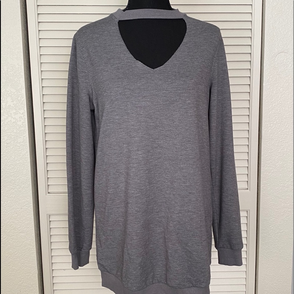 Long Gray Sweatshirt